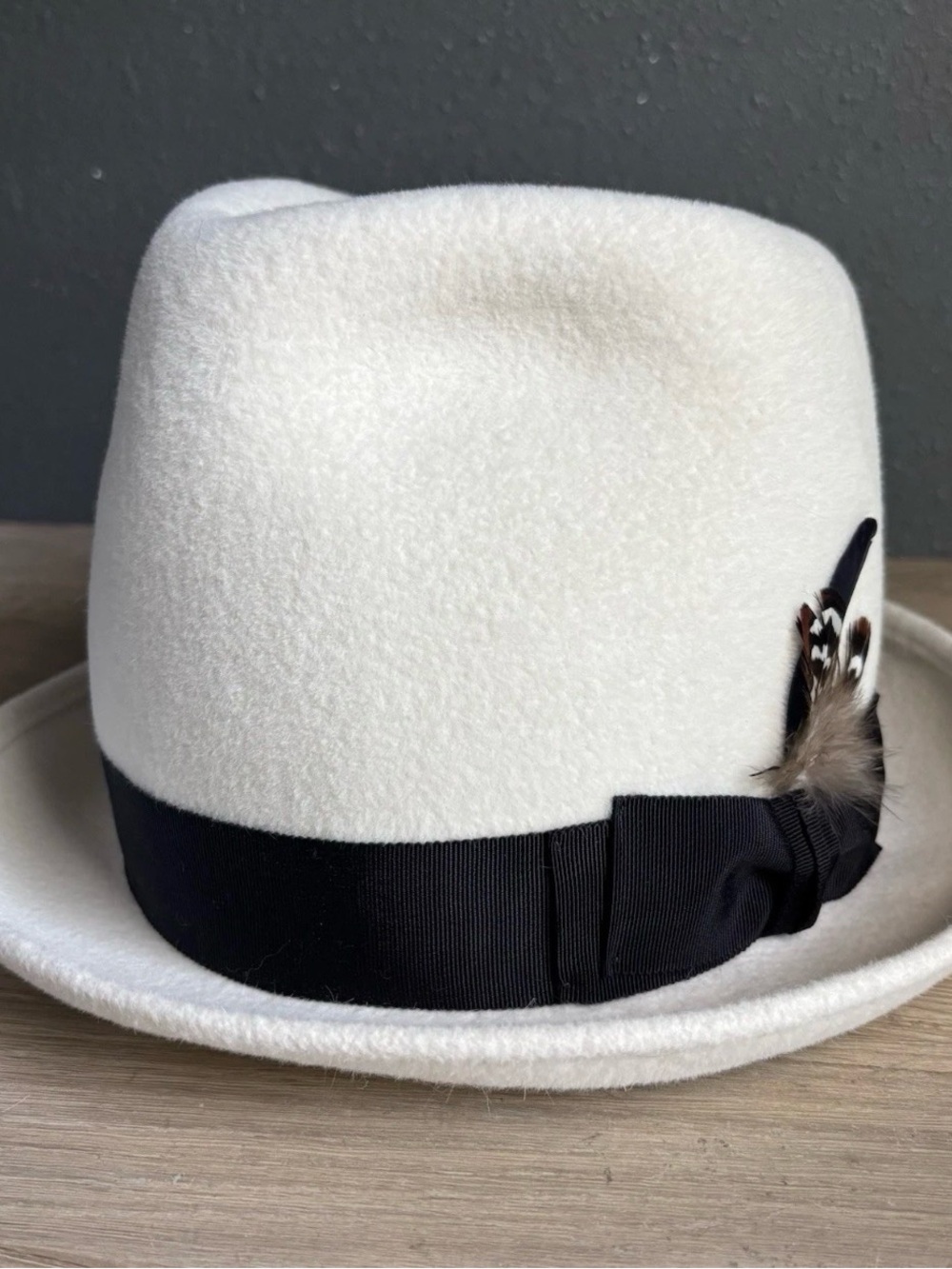 Shellie mcdowell millinery White/cream Wool Church Hat